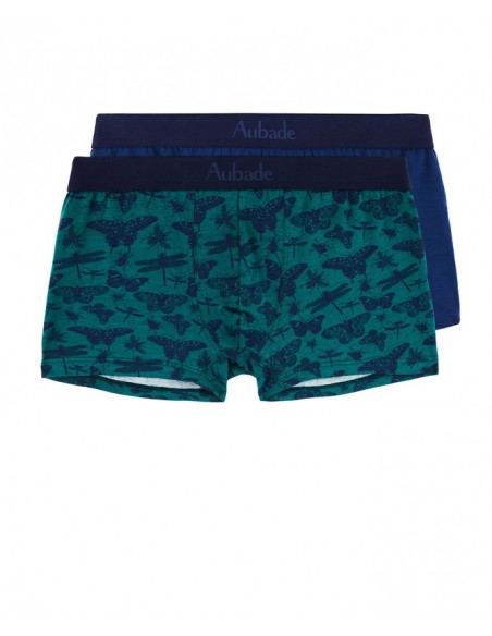 Boxer duo - Libellule Bleu