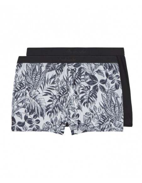 Boxer duo - Black leaves