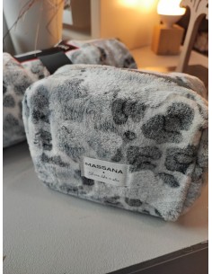 Trousse de toilette - Coeurs gris 2