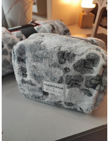 Trousse de toilette - Coeurs gris